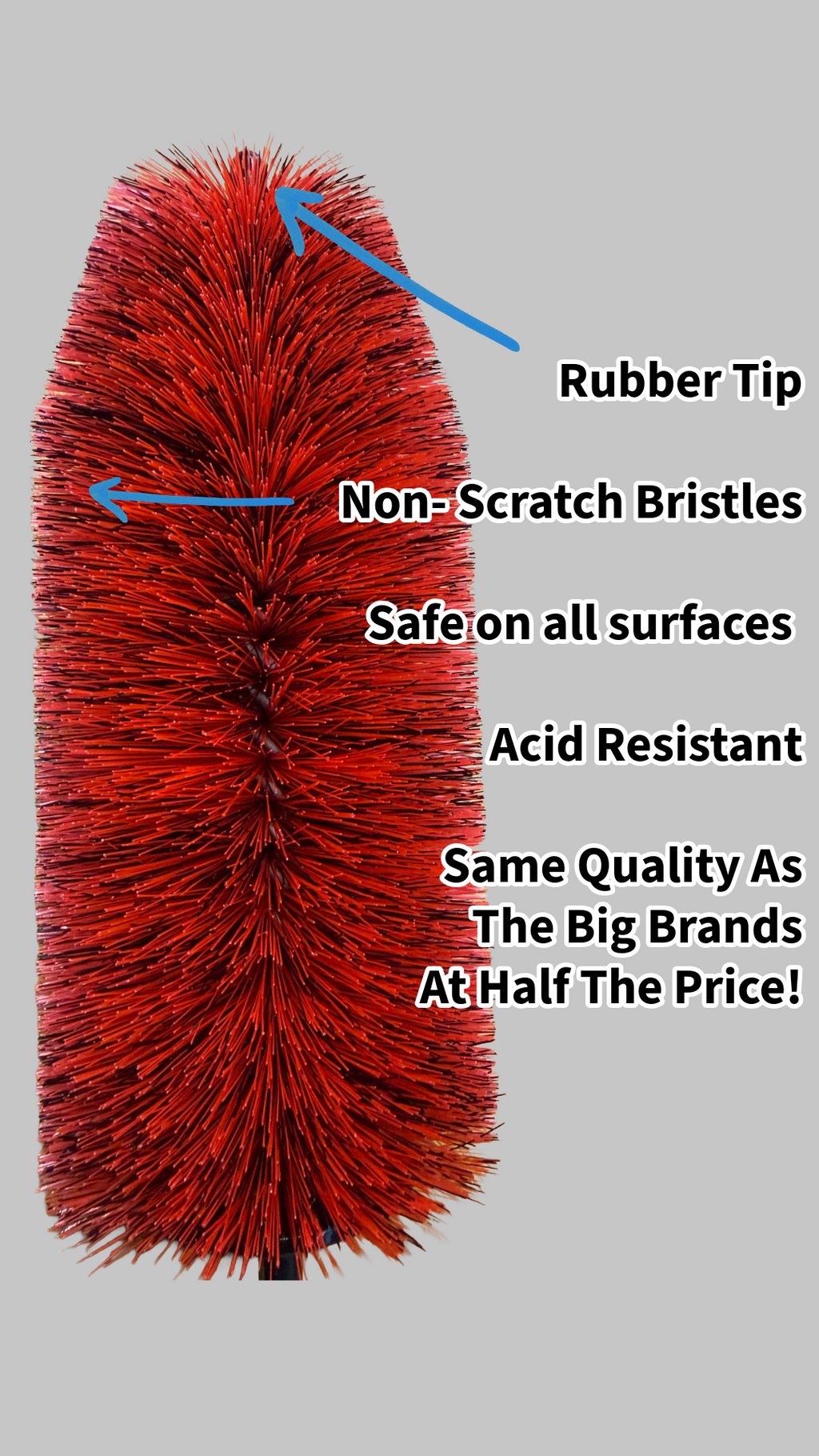 B.T.W Non-Scratch Wheel Brush